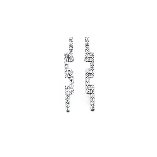 Diamond Bar Earring